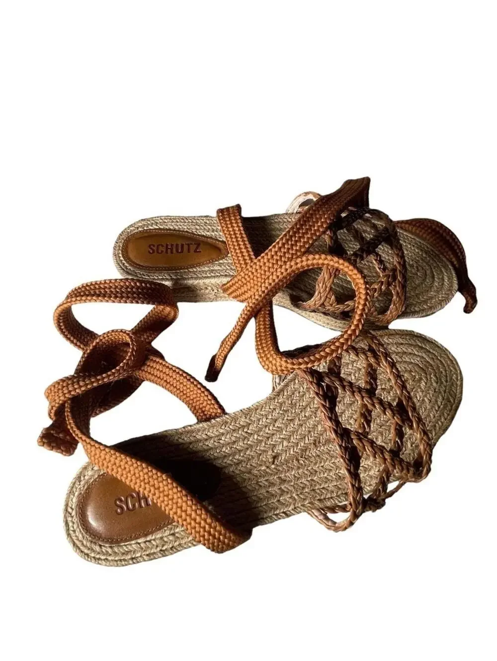 NWT Schutz Byana Platform Espadrille Sandals Sz 9.5B